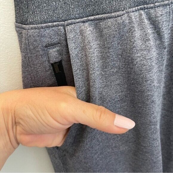 Athleta Venice Jogger Pant Womens XXS Heather Gray High Rise Zipper pockets - Picture 6 of 15